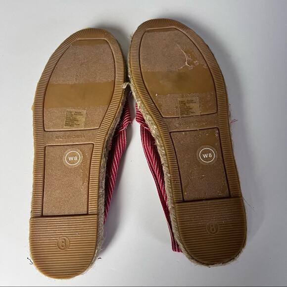 Old Navy Women’s Two Pairs of Canvas Slip On Flats Red and Blue Sz 8 - Picture 13 of 13